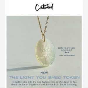 ***ISO***DO NOT BUY*** Catbird “The Light You Shed” Mother of Pearl Pendant